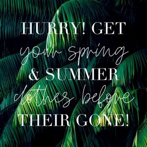 .Stop by my closet for great deals!